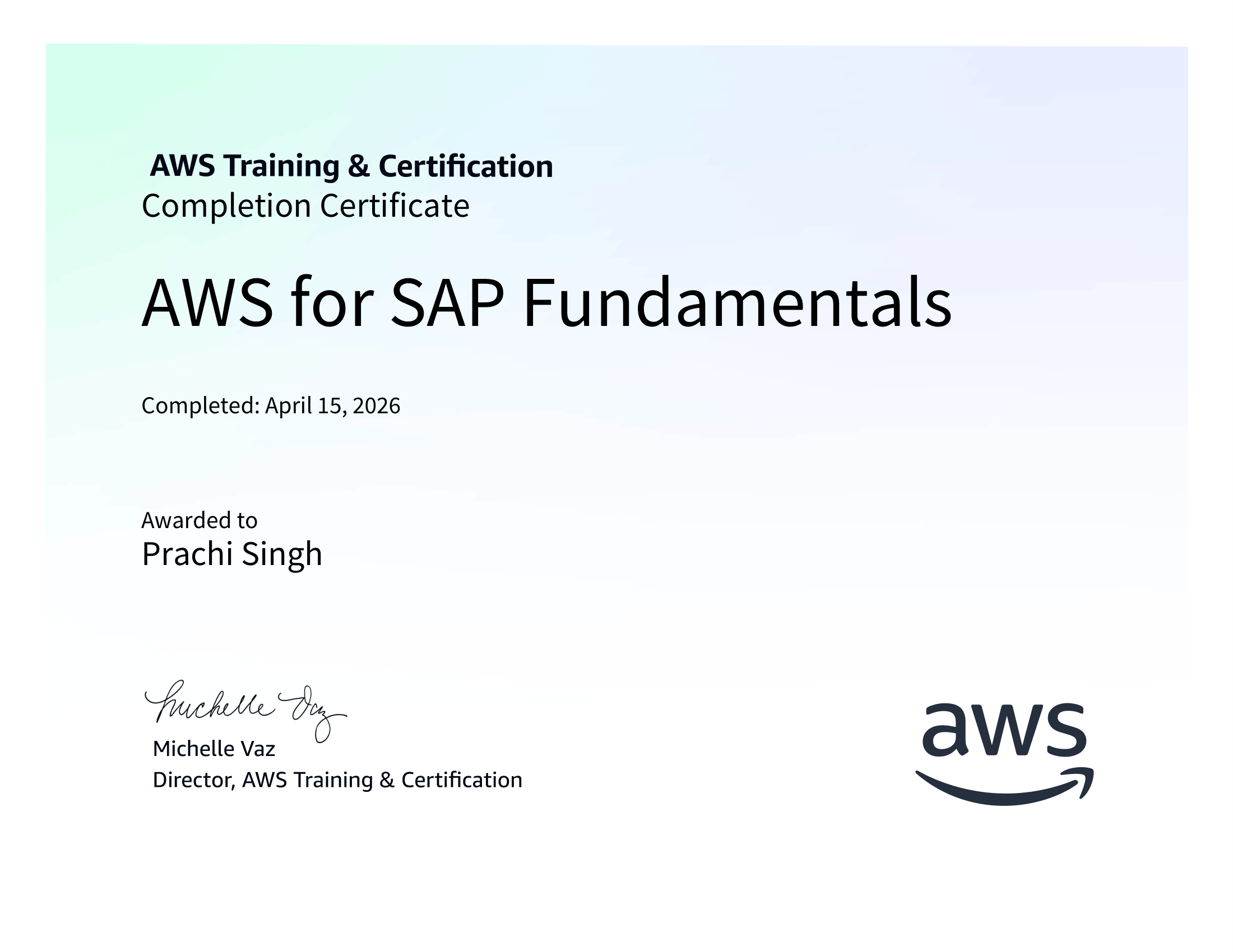 AWS SAP Fundamentals